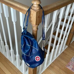 Stylish Blue Leather Women's Bag